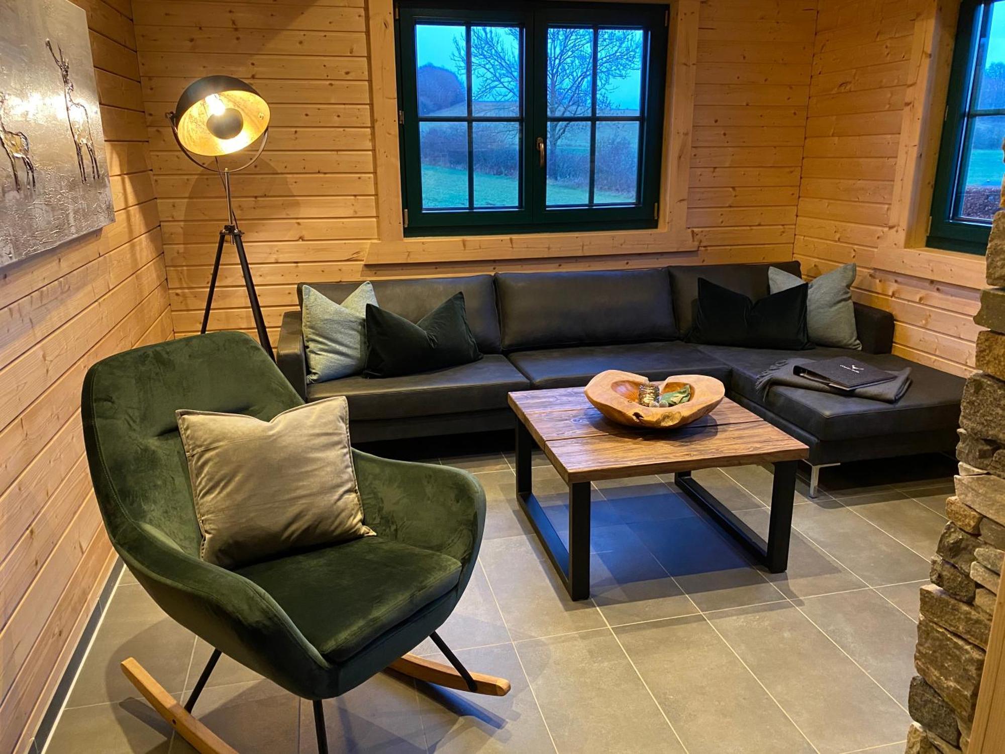 Holzhaus Onkel Fritz Mit Sauna Und Whirlwanne Esch  Екстер'єр фото